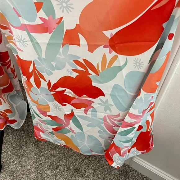 Floral Wide-Leg Pants with Drawstring - Picture 6 of 6